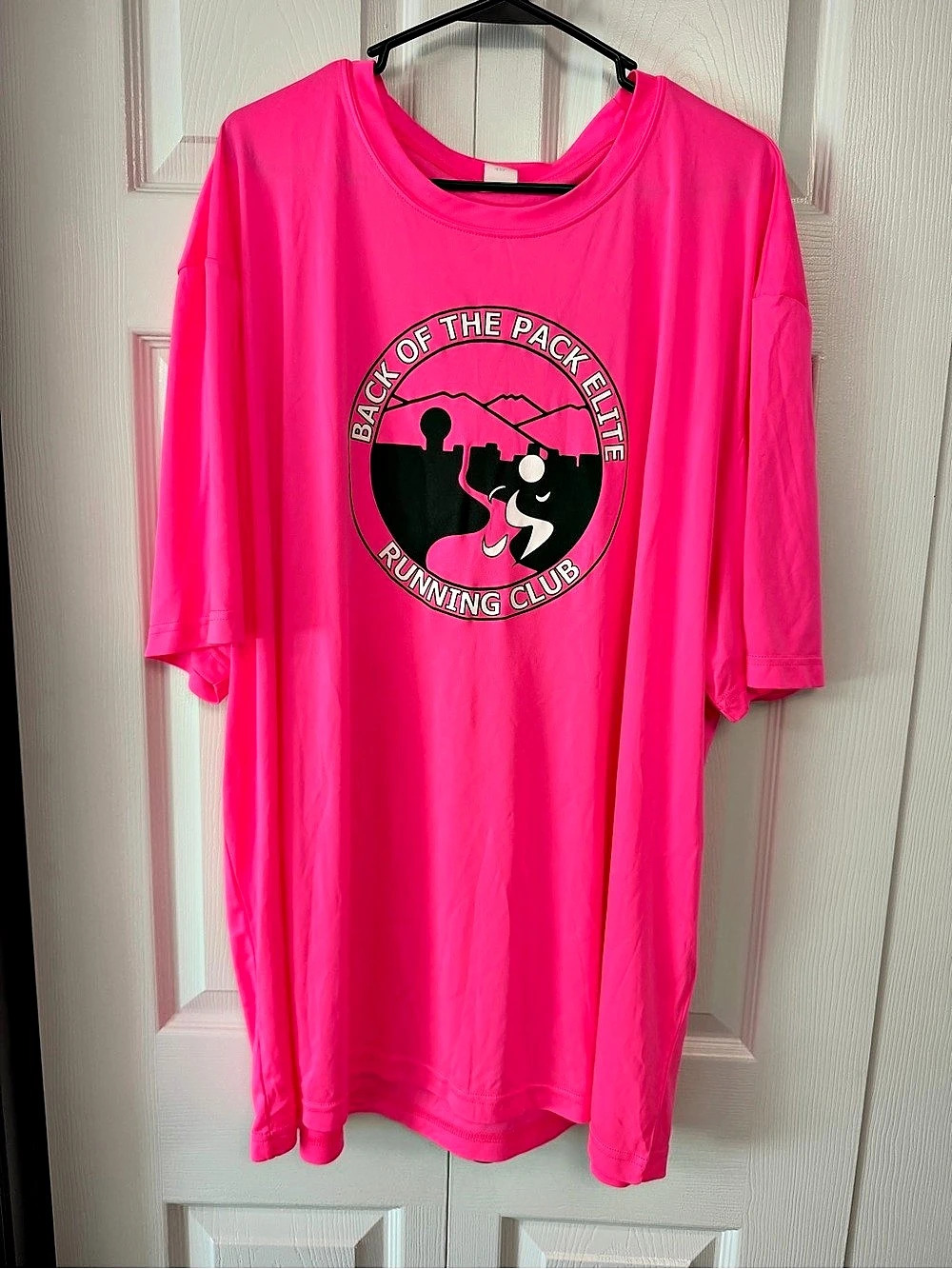 Sport-Tek Pink “Back of the Pack Elite Running Club” Graphic Tee